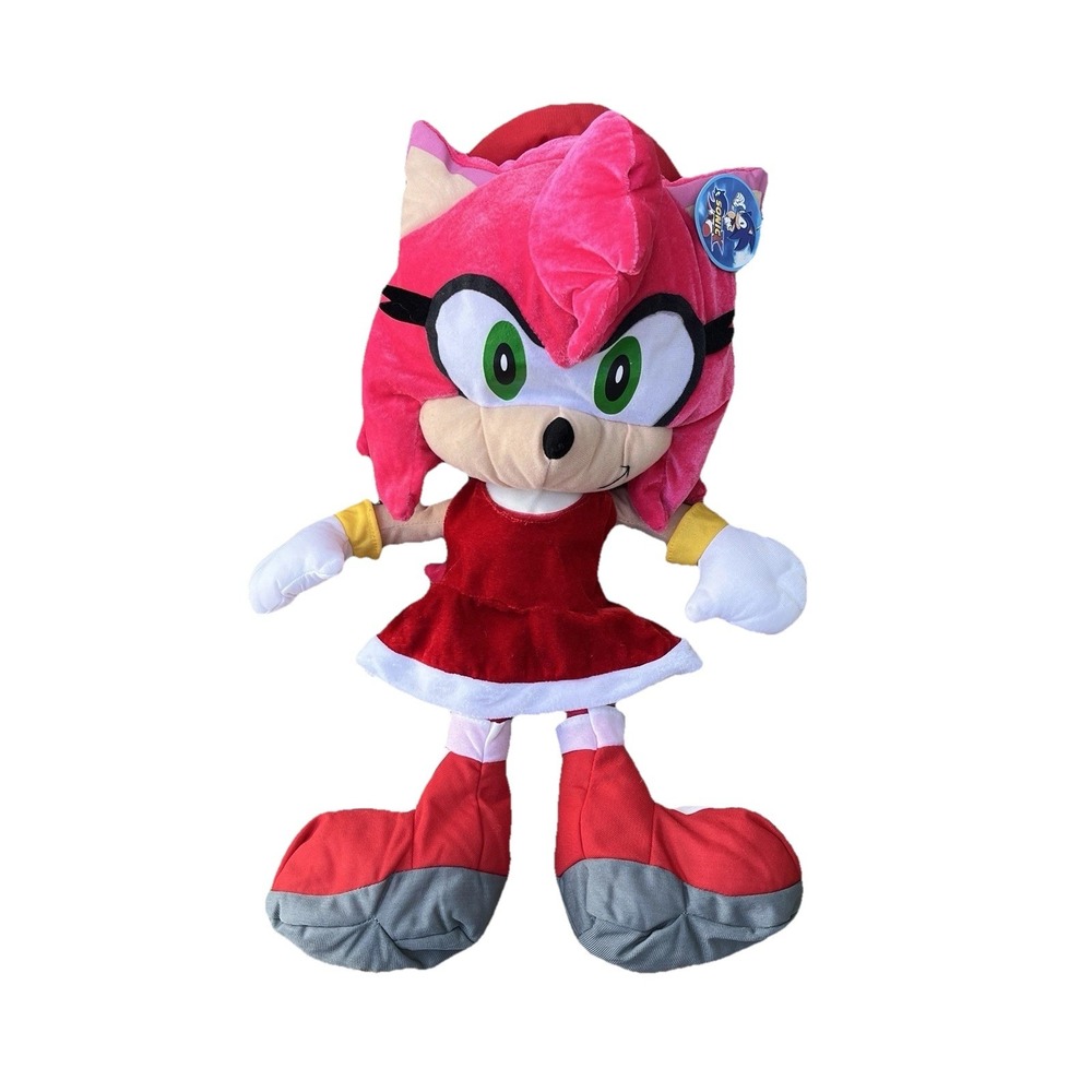 Toy Network Sonic Project Amy Rose Plush Kids 20" Hot Pink Vintage Sonic X Rare